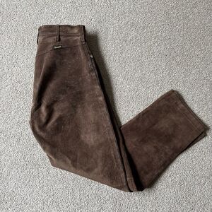 Vintage Wrangler Suede Genuine Leather Pants Women’s 7